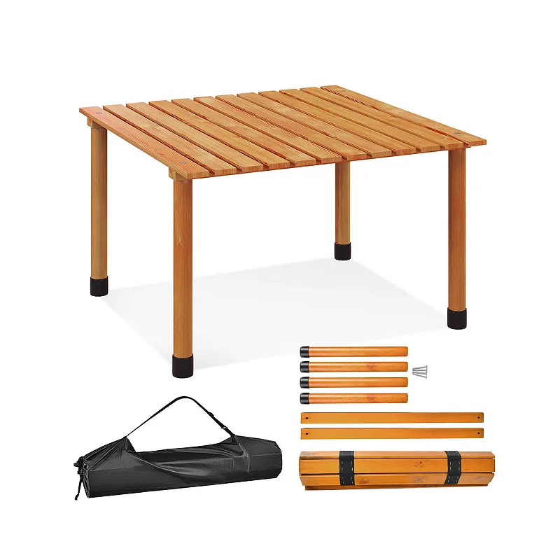 Folding Outdoor Camping Table with Carrying Bag for Picnics and Party