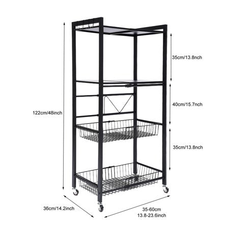 4 Tier Baker's Rack Microwave Oven Stand Kitchen Storage Organizer Home Rack