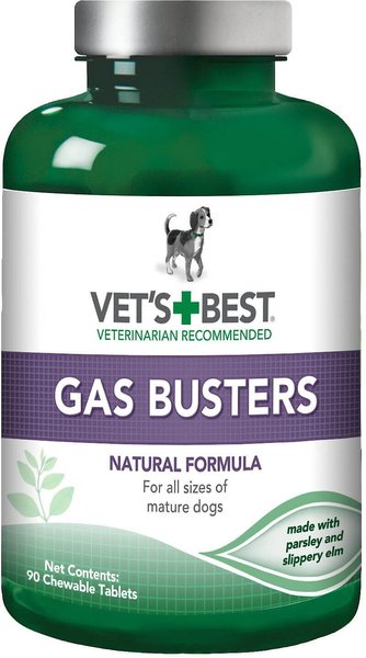 Vet's Best Gas Busters Chewable Tablets Digestive Supplement for Dogs