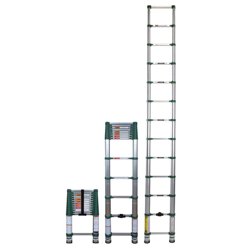 XTEND+CLIMB 12.5 ft. Aluminum Telescoping Extension Ladder (16.5 Reach Height) 300 lbs. Load Capacity Type 1A Duty Rating 780P+