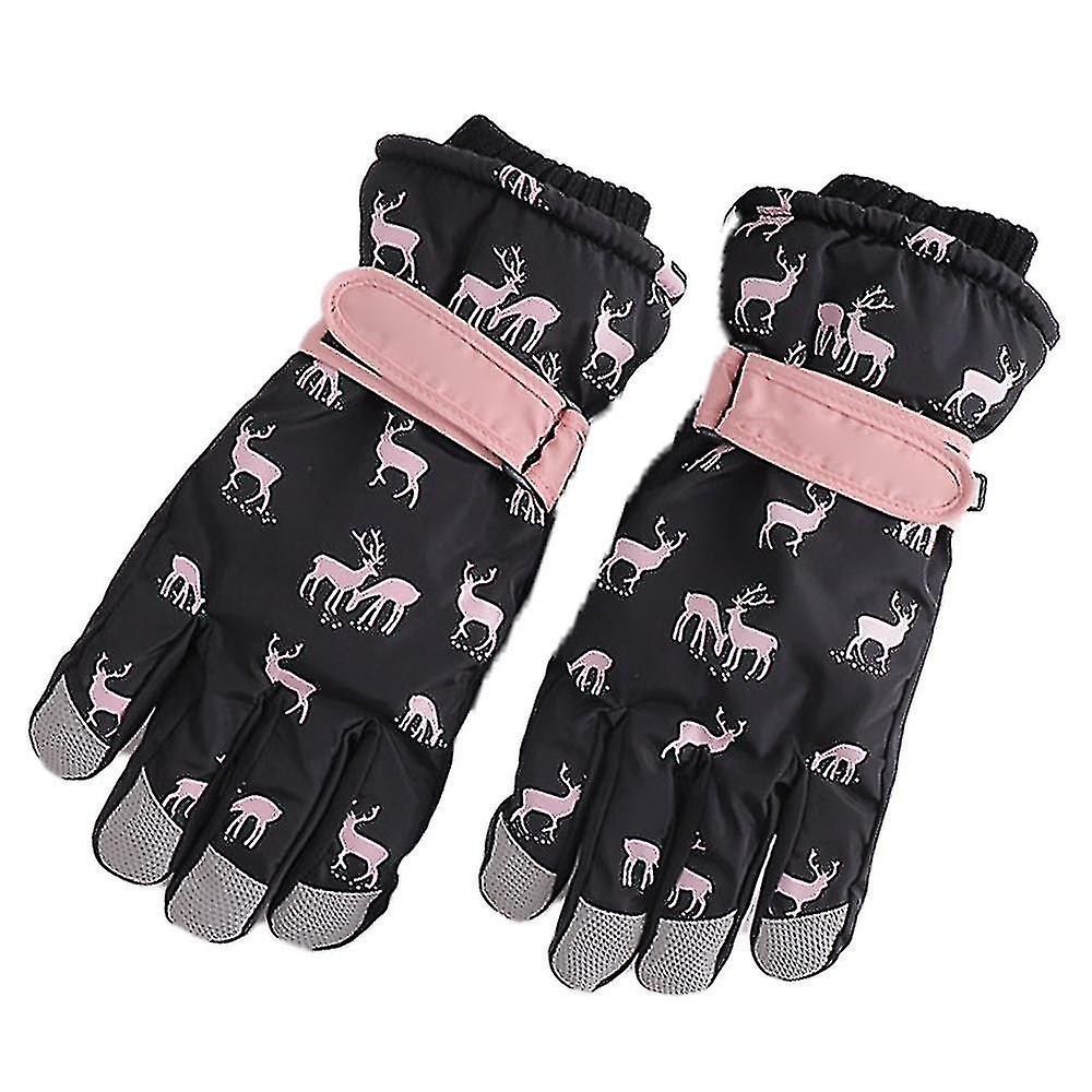 Simple Waterproof Ski Gloves Winter Warm Windproof Outdoor Sports Gloves