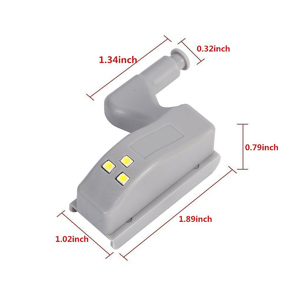 10pcs Universal Cabinet Hinge Led Light，for Modern Home Lamp-warm White