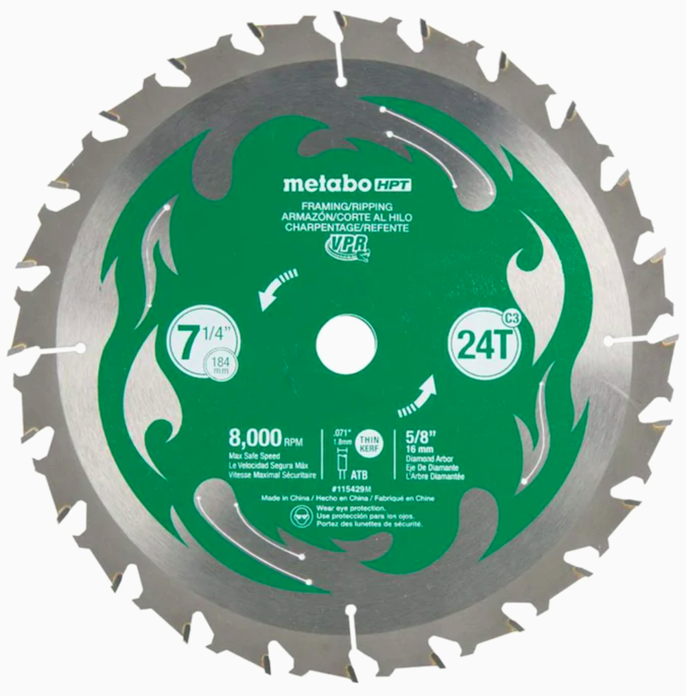 Metabo HPT Viper Saw Blade 7 ​1/4