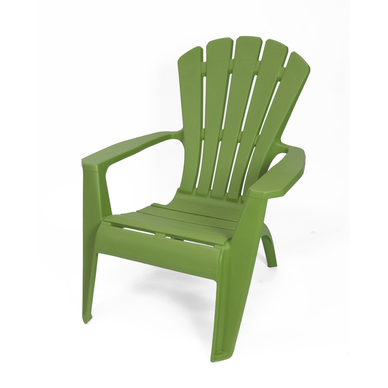 Gracious Living Green Resin Frame Adirondack Armchair