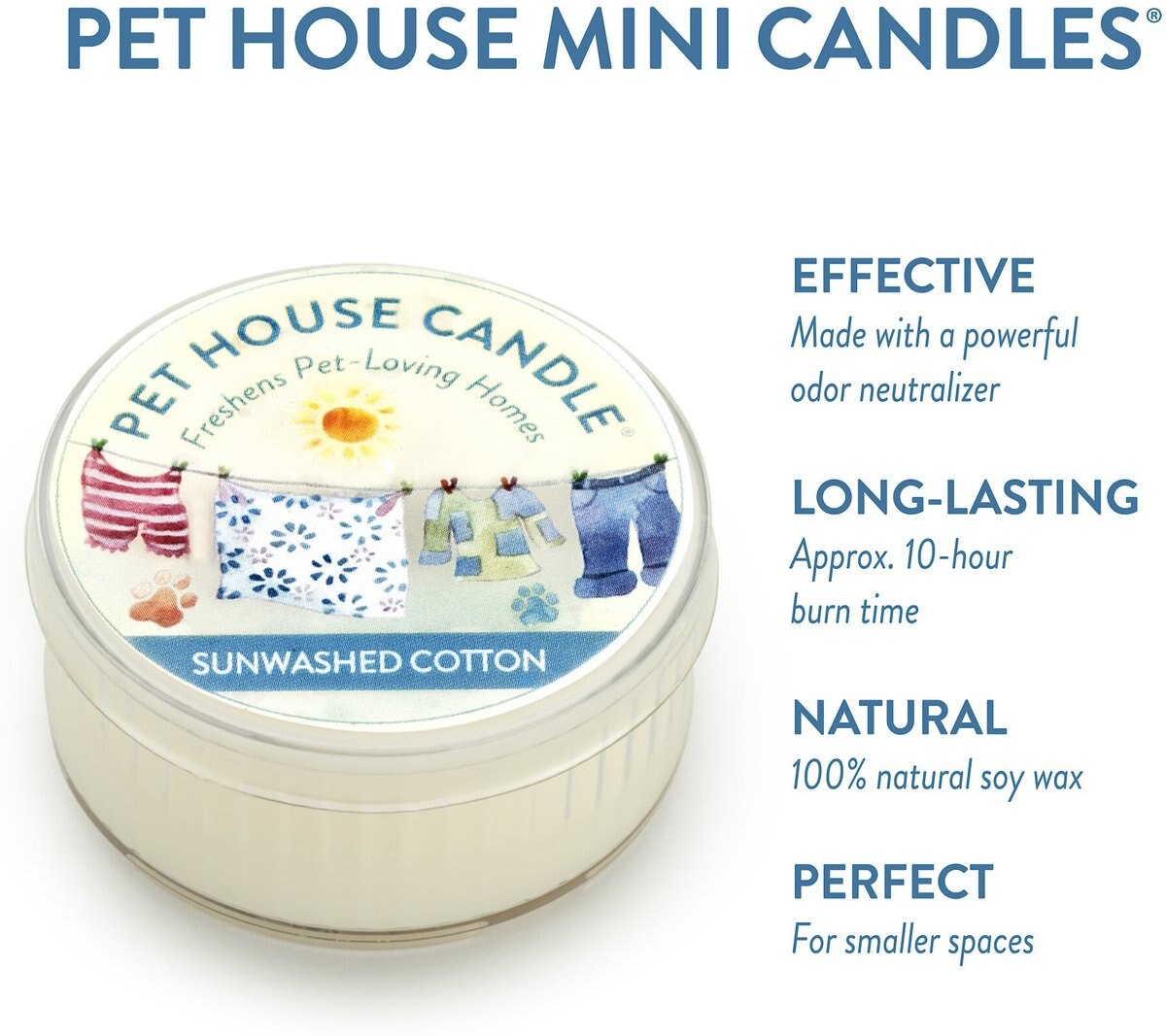 Pet House Sunwashed Cotton Natural Soy Candle