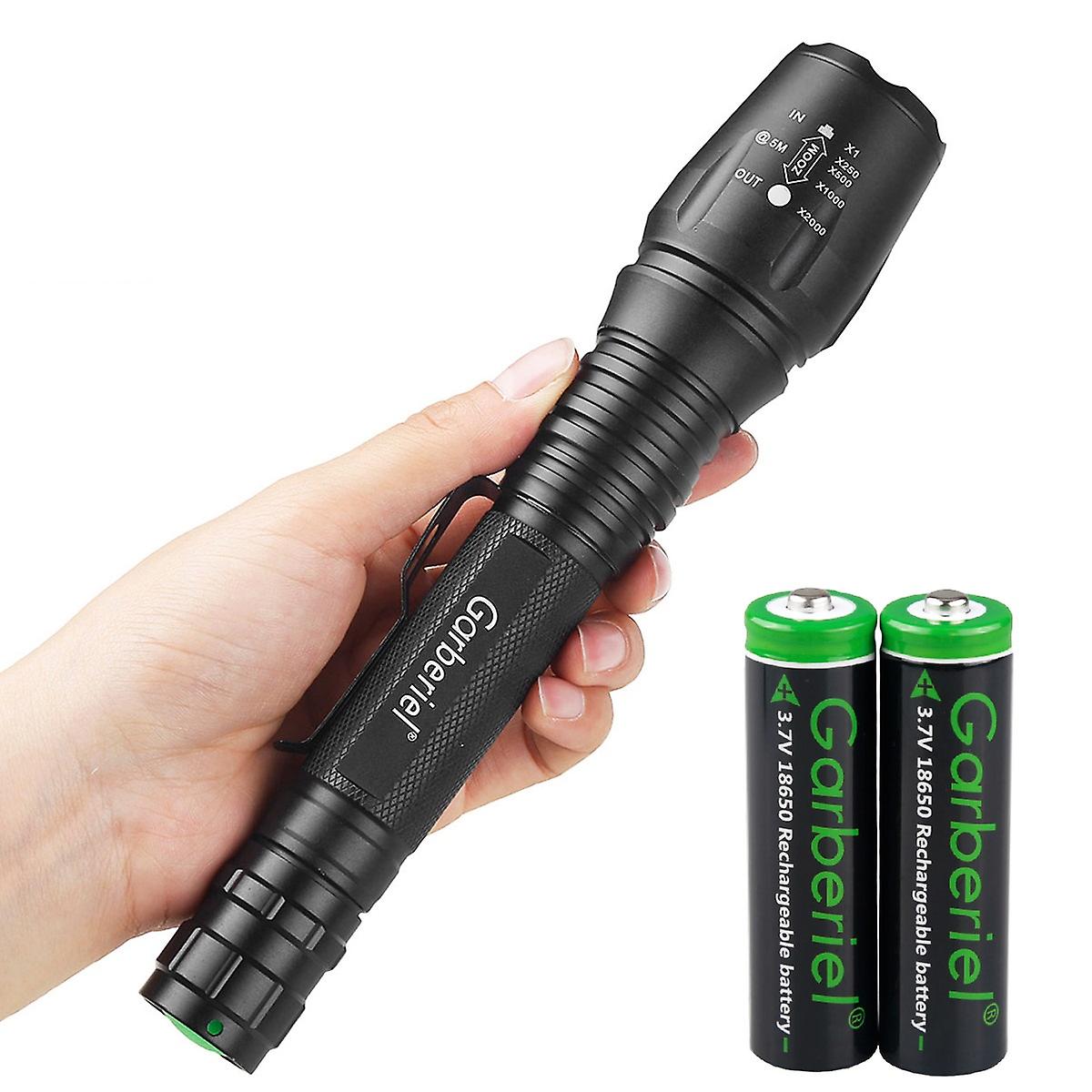 Tactical 90000lumens L2 Led Super Bright Camping Flashlight Torch+2*18650 Battery