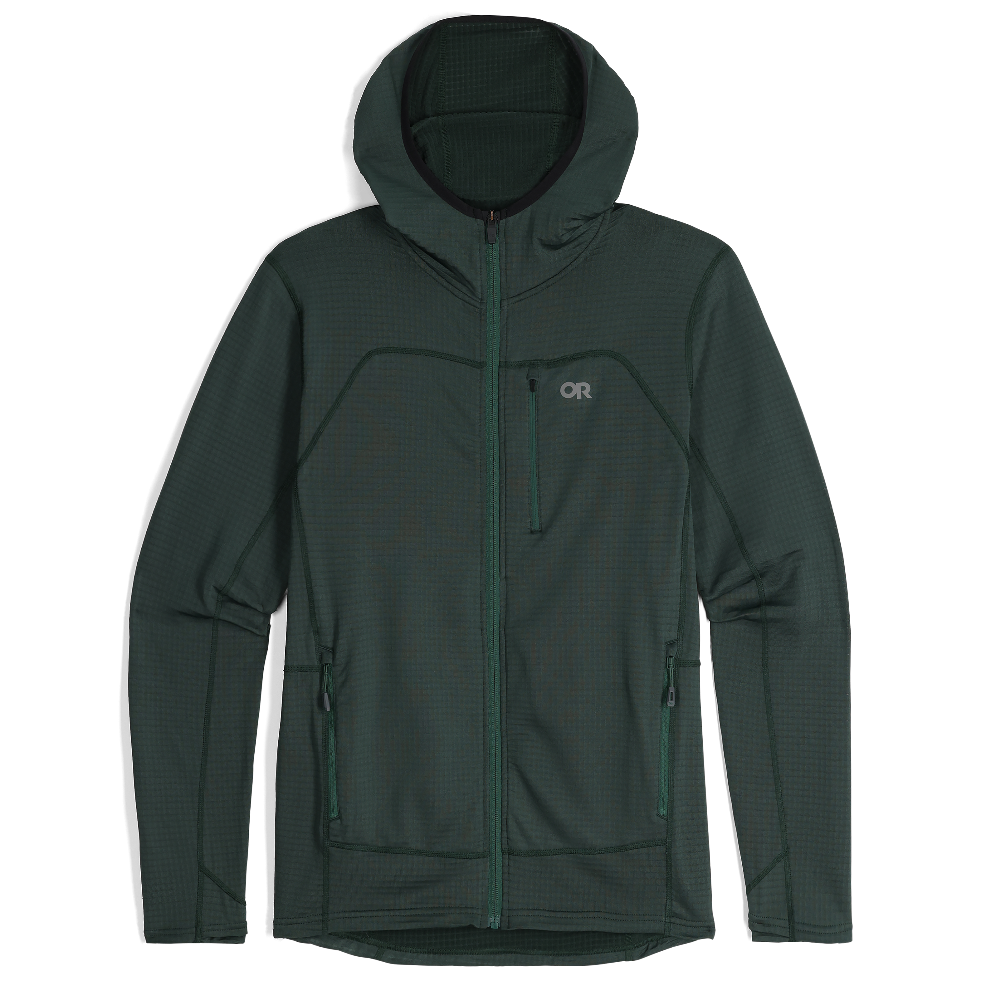 Men's Vigor Grid Fleece Full Zip Hoodie