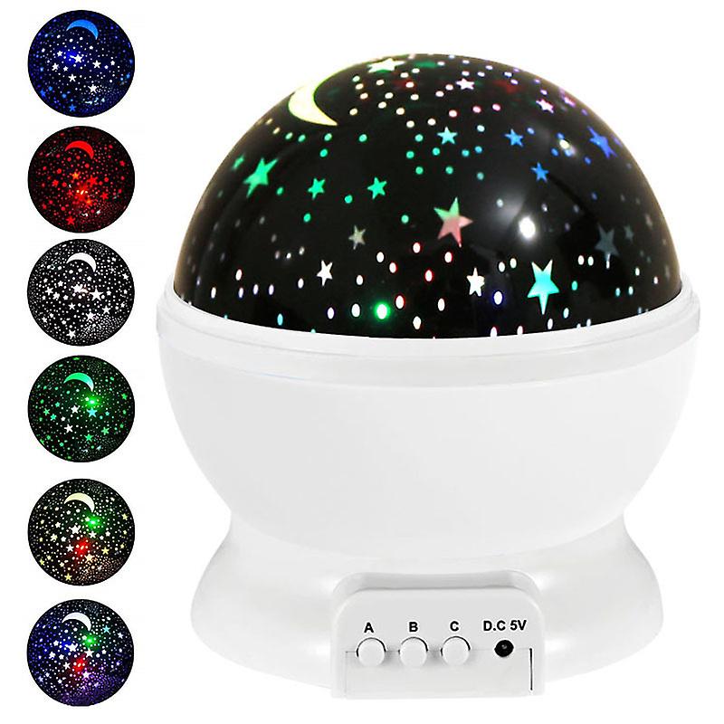 Night Light For Kids， Kids Night Light， Star Night Light， Nebula Star Projector 360 Degree Rotation - 4 Led Bulbs 12 Light Color Changing With Usb Cab