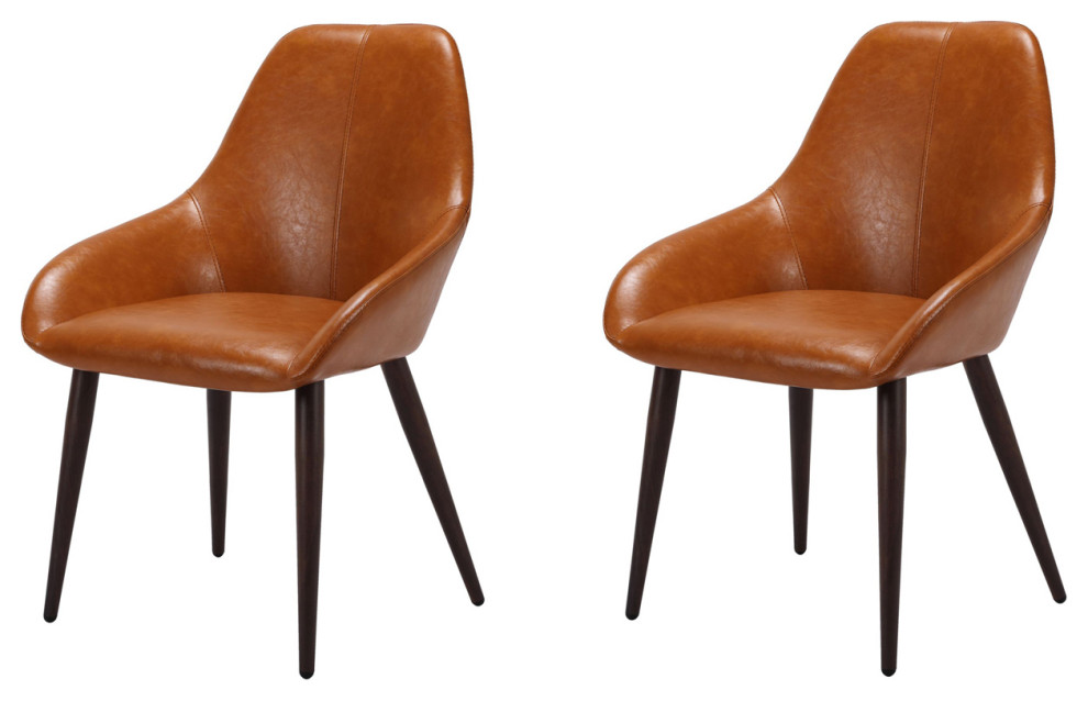 Tylor Contemporary Dining Chair  Leather   Midcentury   Dining Chairs   by Casa Styles  Houzz