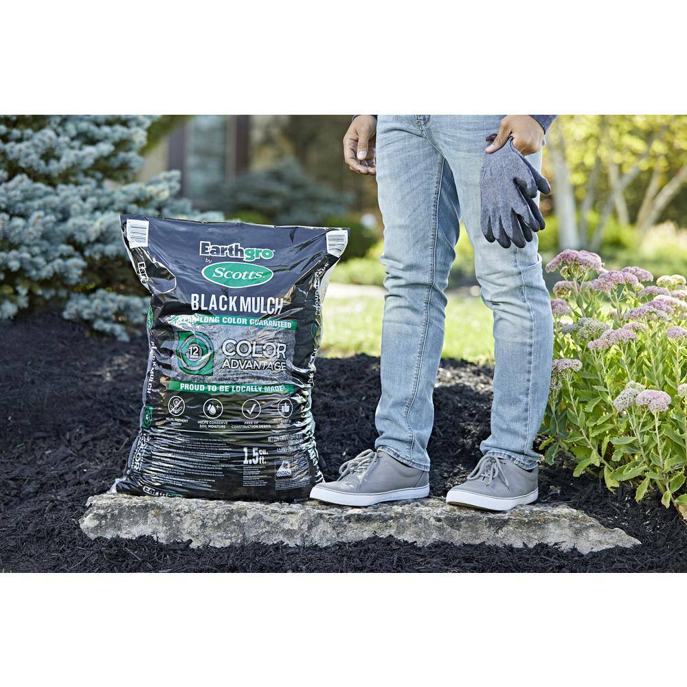 Earthgro 1.5 cu. ft. Bagged Black Wood Mulch 88559180