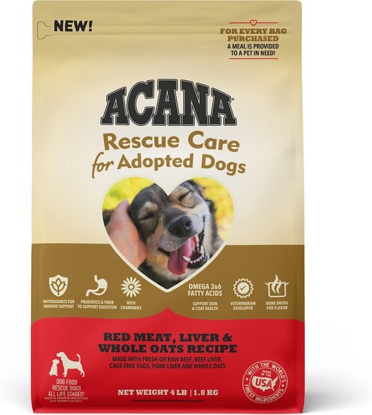 ACANA Rescue Care For Adopted Dogs Red Meat Sensitive Digestion Dry Dog Food