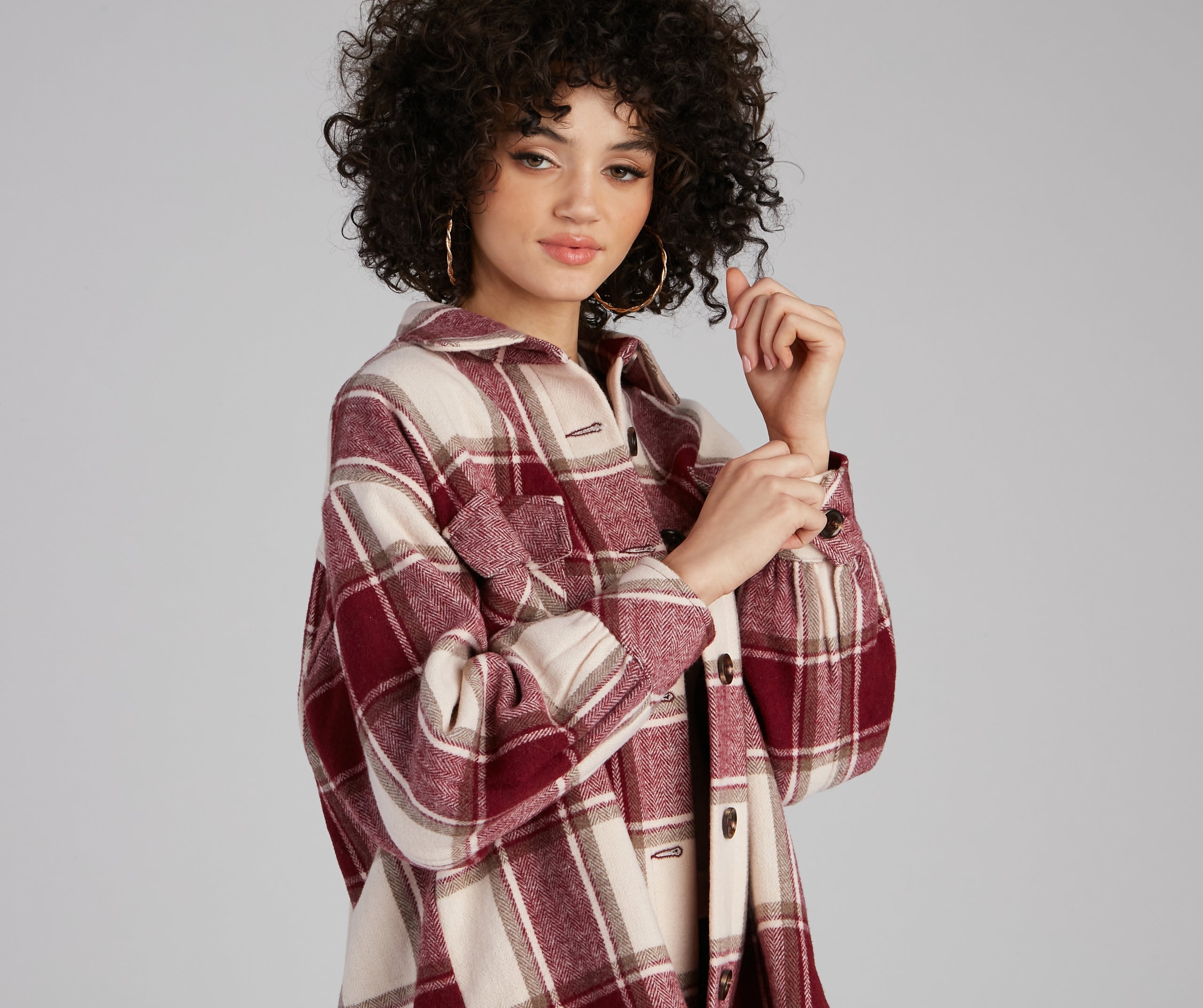 True And Trendy Plaid Shacket