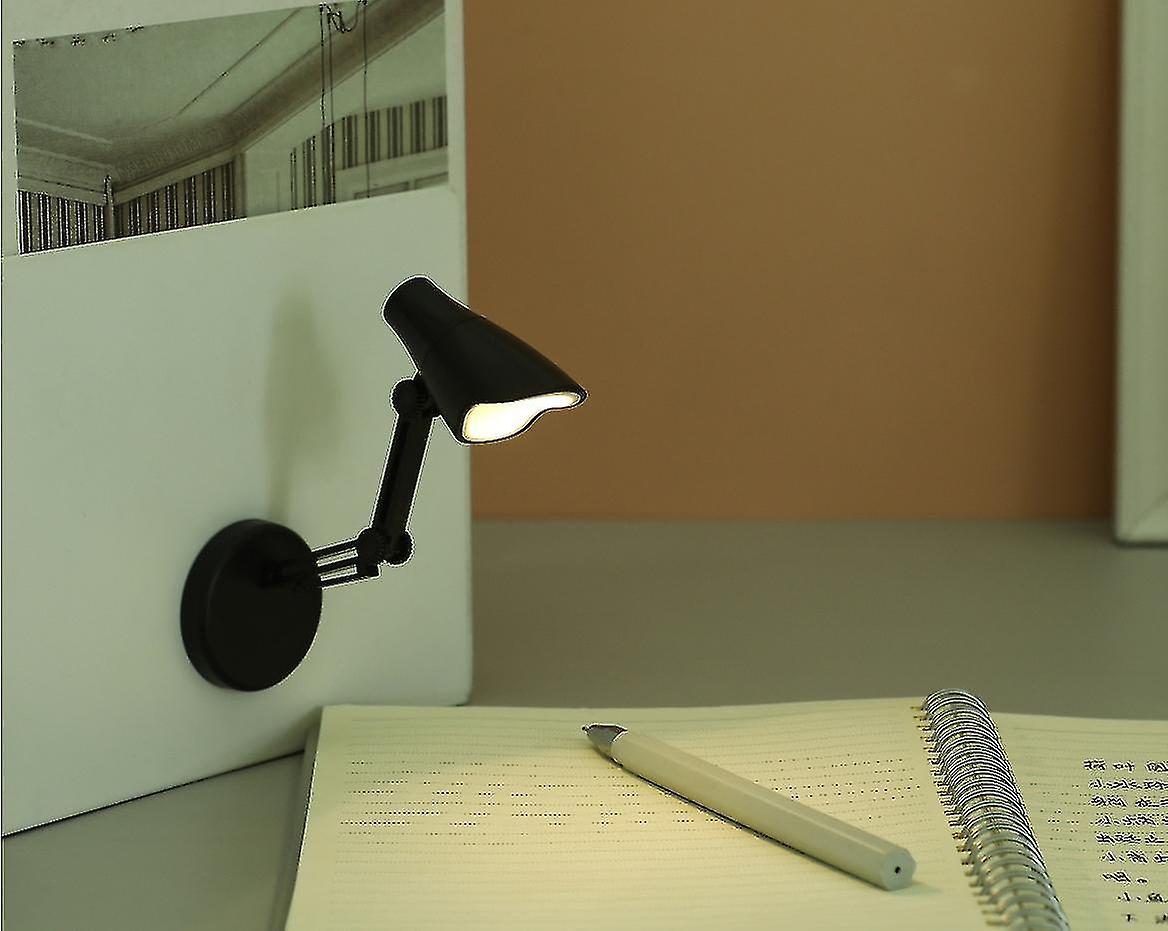 2pcs Mini Small Table Lamp Led Folding Portable Small Night Light Magnetic Suction Warm Color Readin