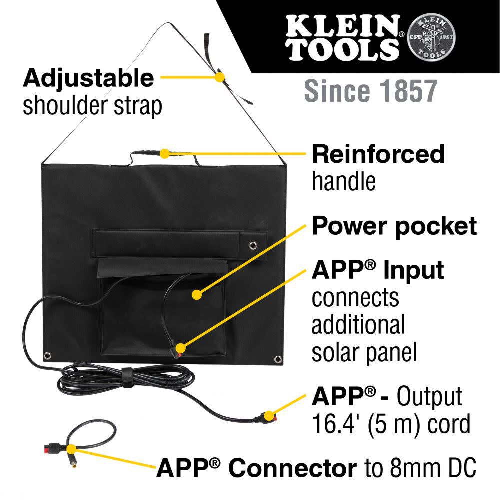 Klein Tools Portable Solar Panel 60W 29250 from Klein Tools