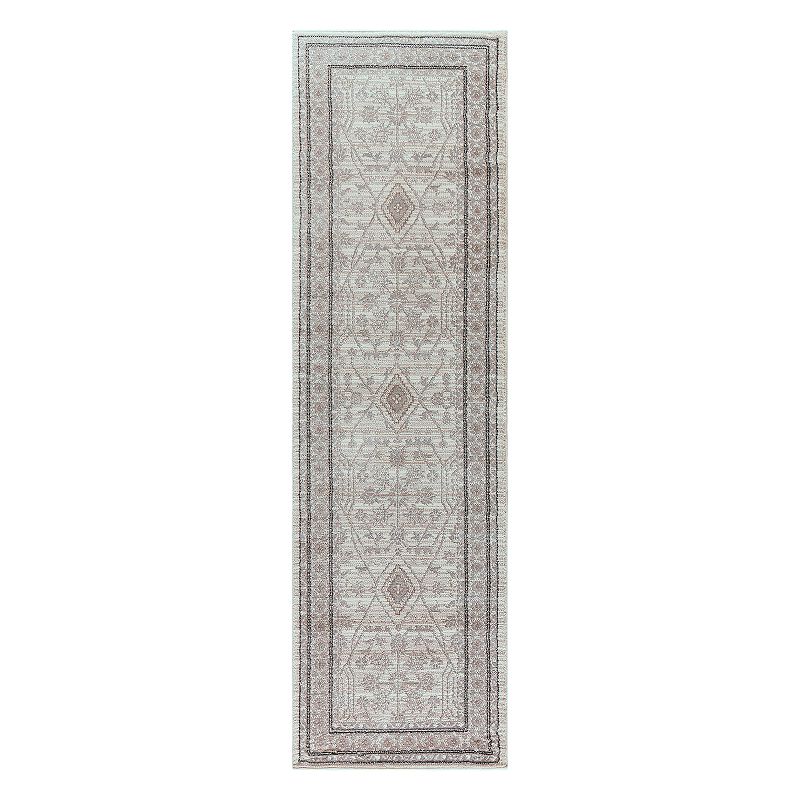 Rizzy Home Panache Traditional Distressed Ornate IV Geometric Rug