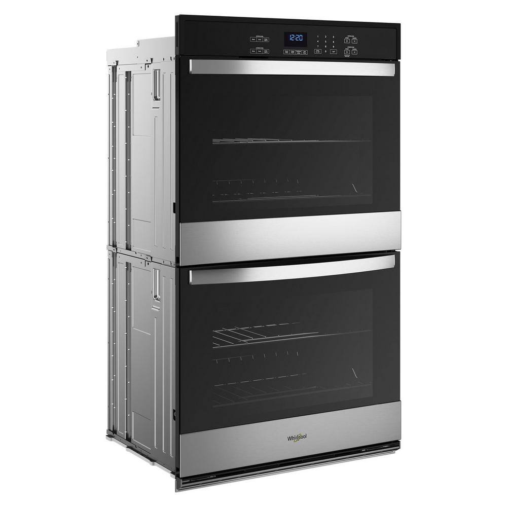 Whirlpool 30 in. Double Electric Wall Oven with Self-Cleaning in Stainless Steel WOED3030LS