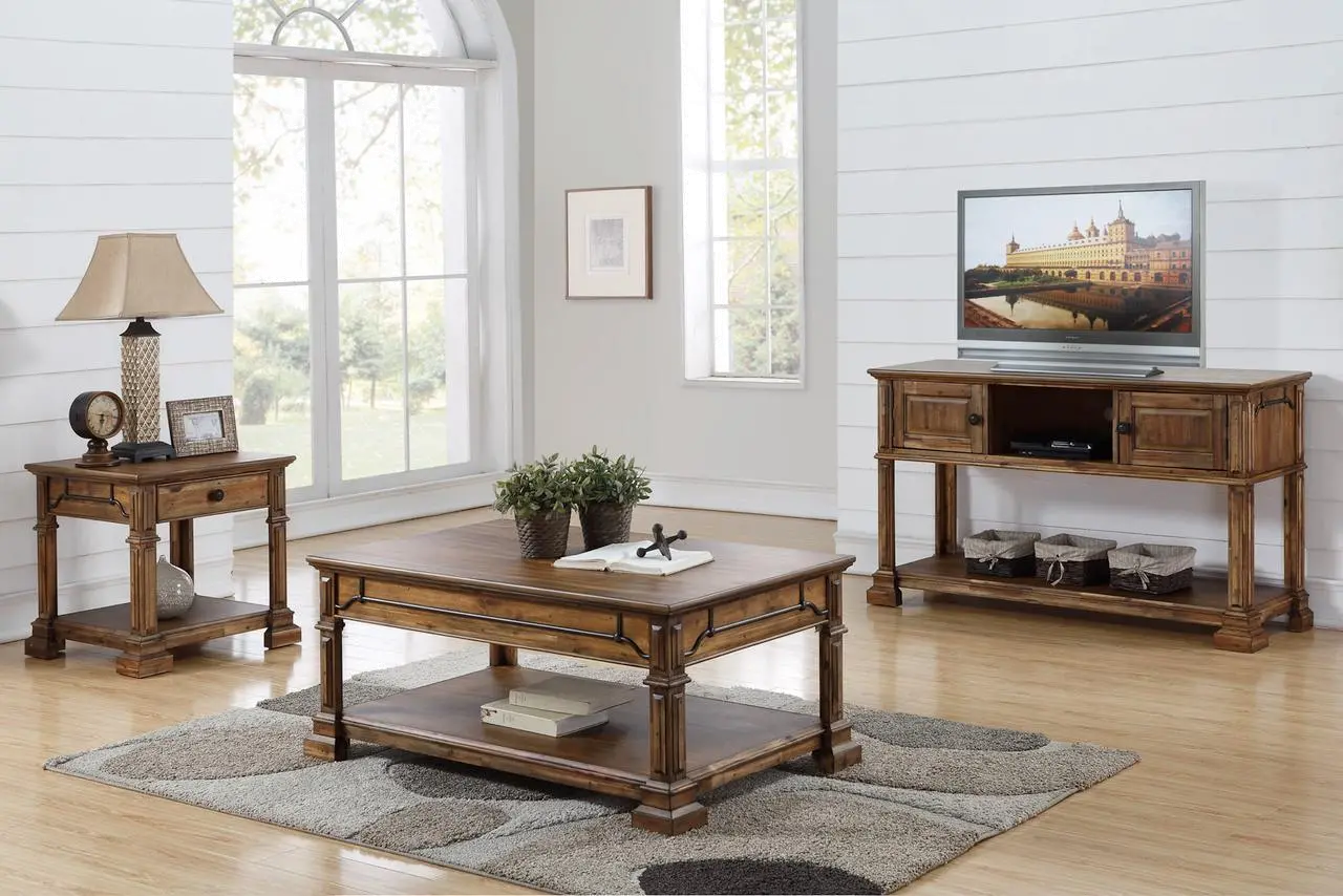 Barclay Rustic Brown Coffee Table