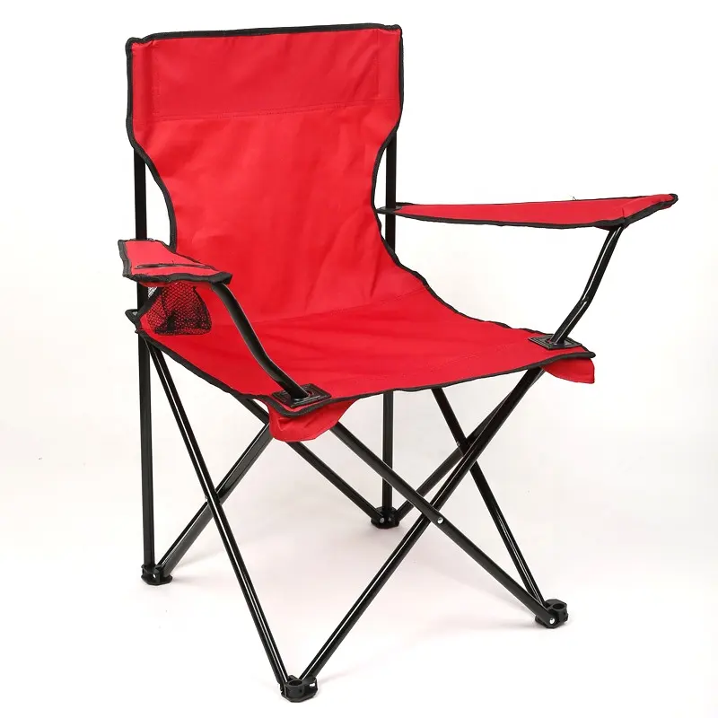 Camping beach chair With Arm Rest Cup Holder and Carrying and Storage Bag Quick Portable Folding Chair