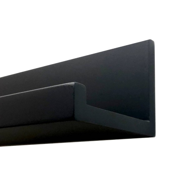 Picture Ledge Wall Shelf Black Inplace