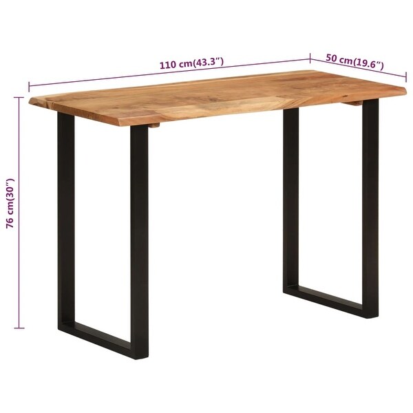 vidaXL Dining Table Dinner Table for Kitchen Dining Room Solid Wood Acacia