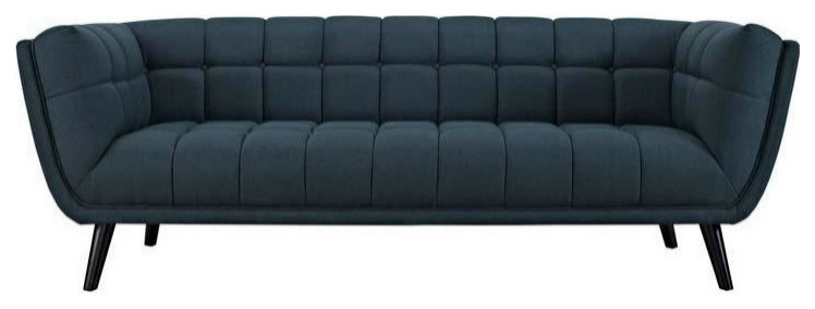 Mikaela Upholstered Fabric Sofa   Midcentury   Sofas   by Virgil Stanis Design  Houzz