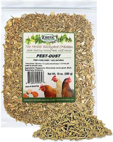 Exotic Nutrition Pest-Oust Natural Bird Fly and Insect Control， 2-oz bag