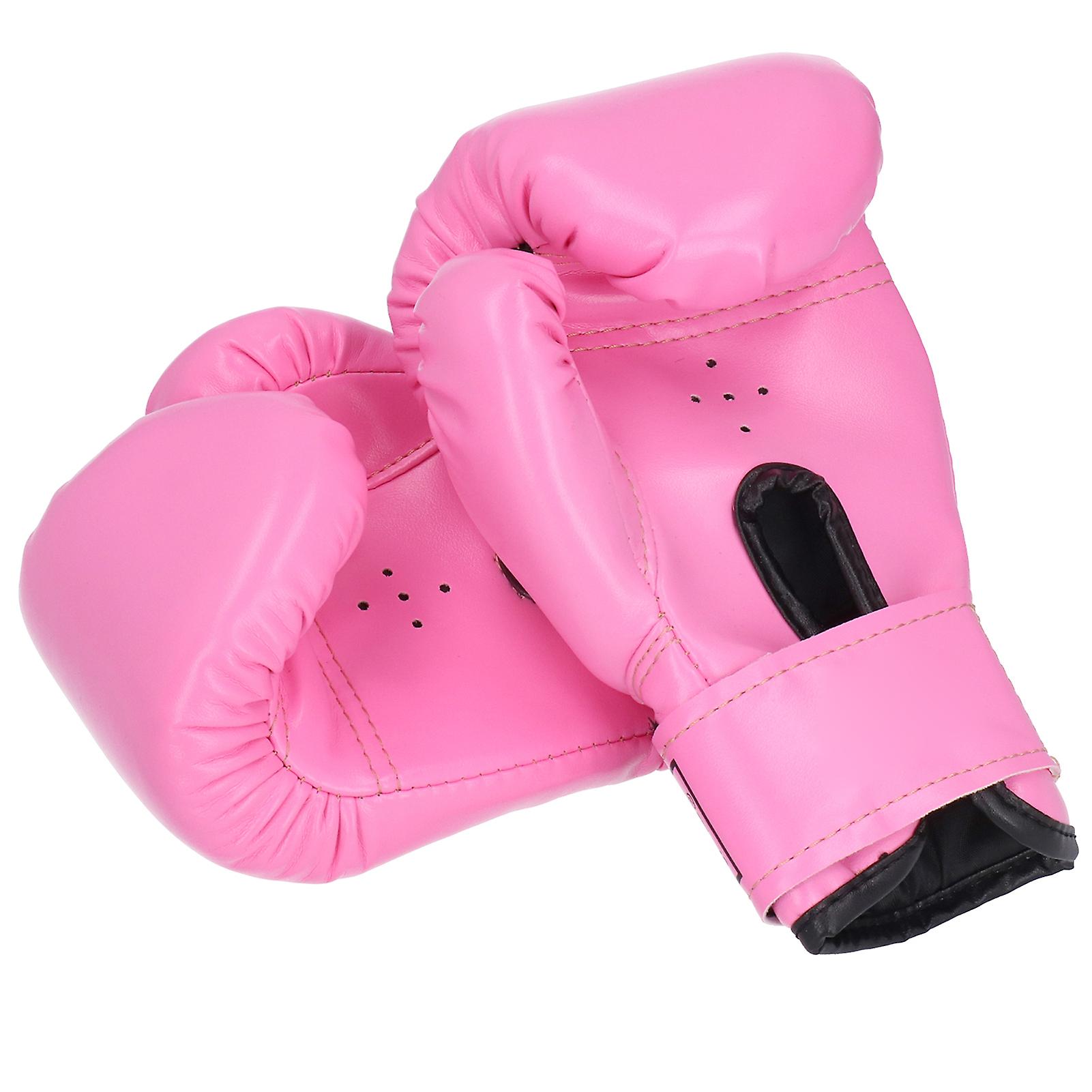 2pcs Children Boxing Gloves Training Fighting Sparring Punching Kickboxing Glovesfushia