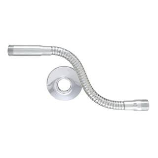 Glacier Bay 11 in. Shower Arm with Flexible Flange Chrome 520 HD2480CP