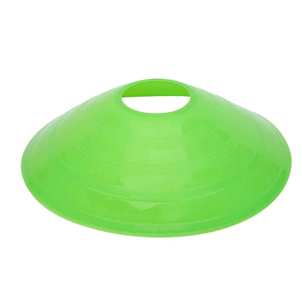 10 Pcs Practical Mini Field Cone Discs Marker Soccer Football Sports Speed Training Tool(green)