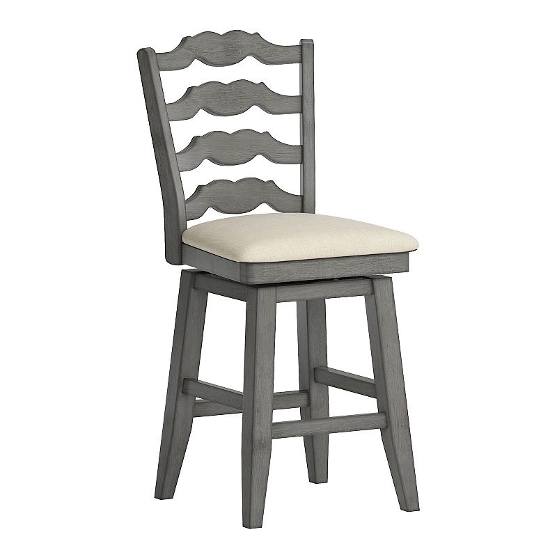 HomeVance Zackery Ladder Back Swivel Dining Chair