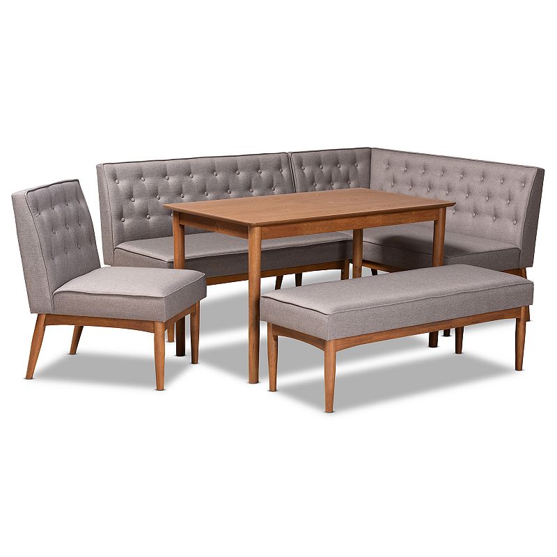 Baxton Studio Riordan Dining Nook 5-piece Set