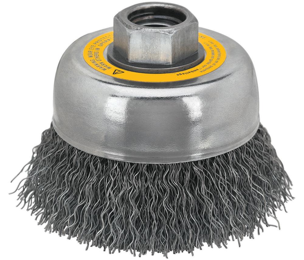 DW 5 In. x 5/8 In. to 11 HP .014 Carbon Crimp Wire Cup Brush DW4922 from DW