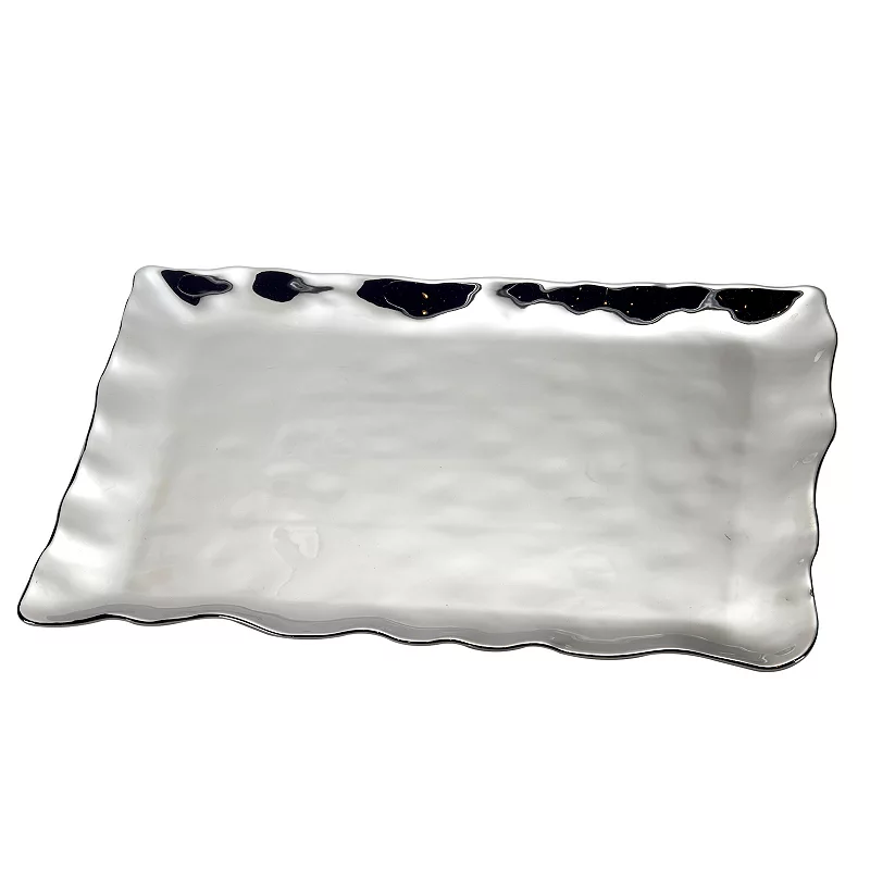 Certified International Silver Coast Rectangle Platter