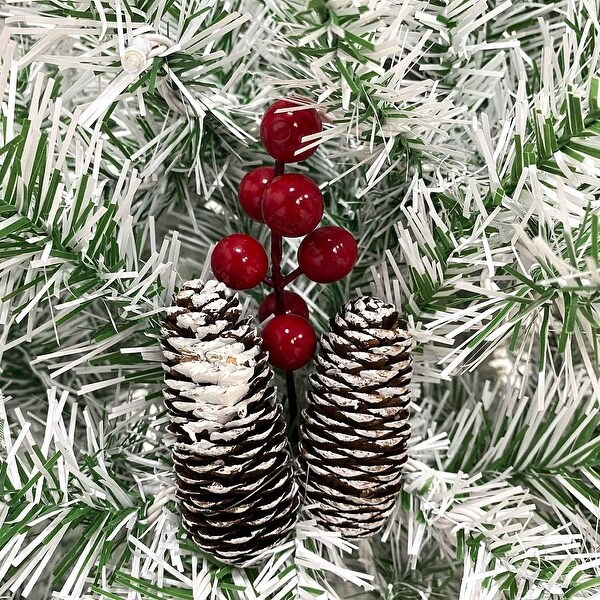 4 PCS PreLit Xmas Tree Artificial Christmas