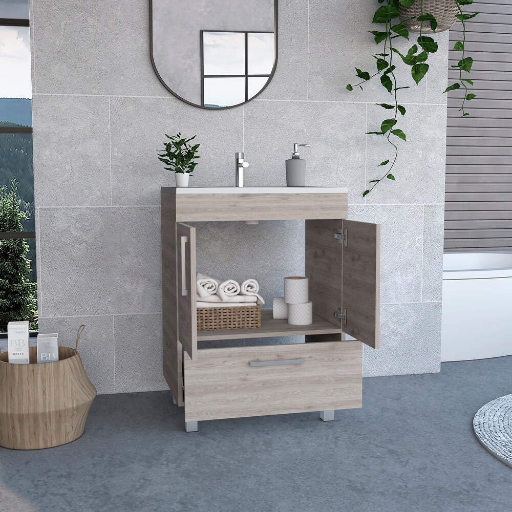 2 Door Rectangle Single Bathroom Vanity