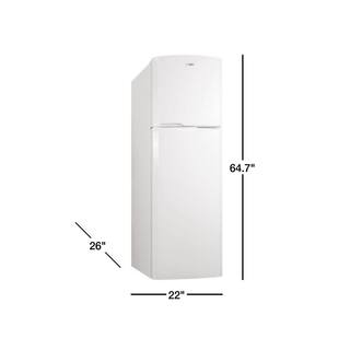 Summit Appliance 8.8 cu. ft. Built-in Top Freezer Refrigerator in White FF946WLHD