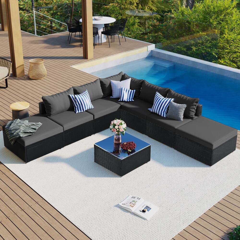 8 Pieces Outdoor Patio Furniture Sets