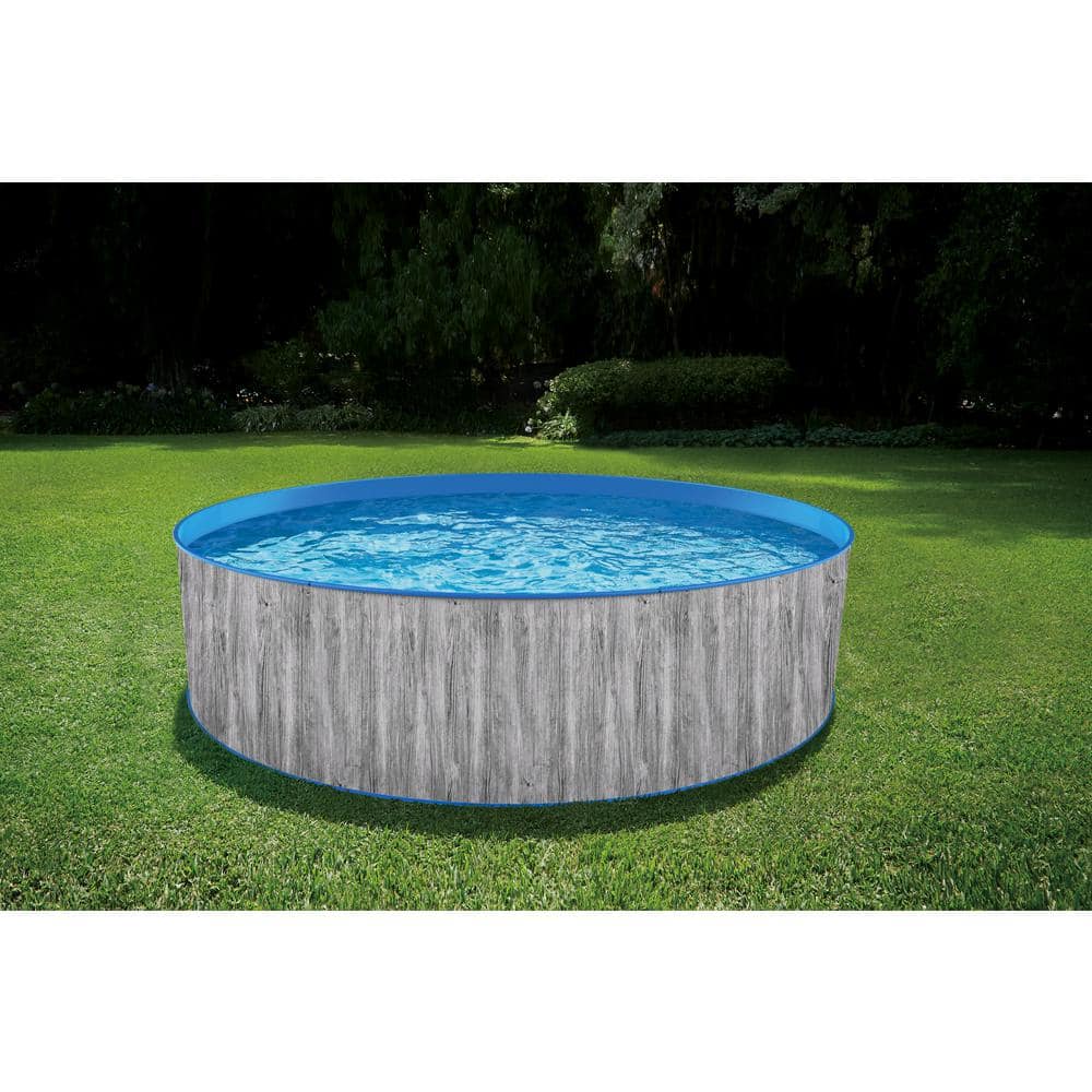 Blue Wave 12 ft. Round 36 in. D Capri Steel Wall Pool Package NB19788