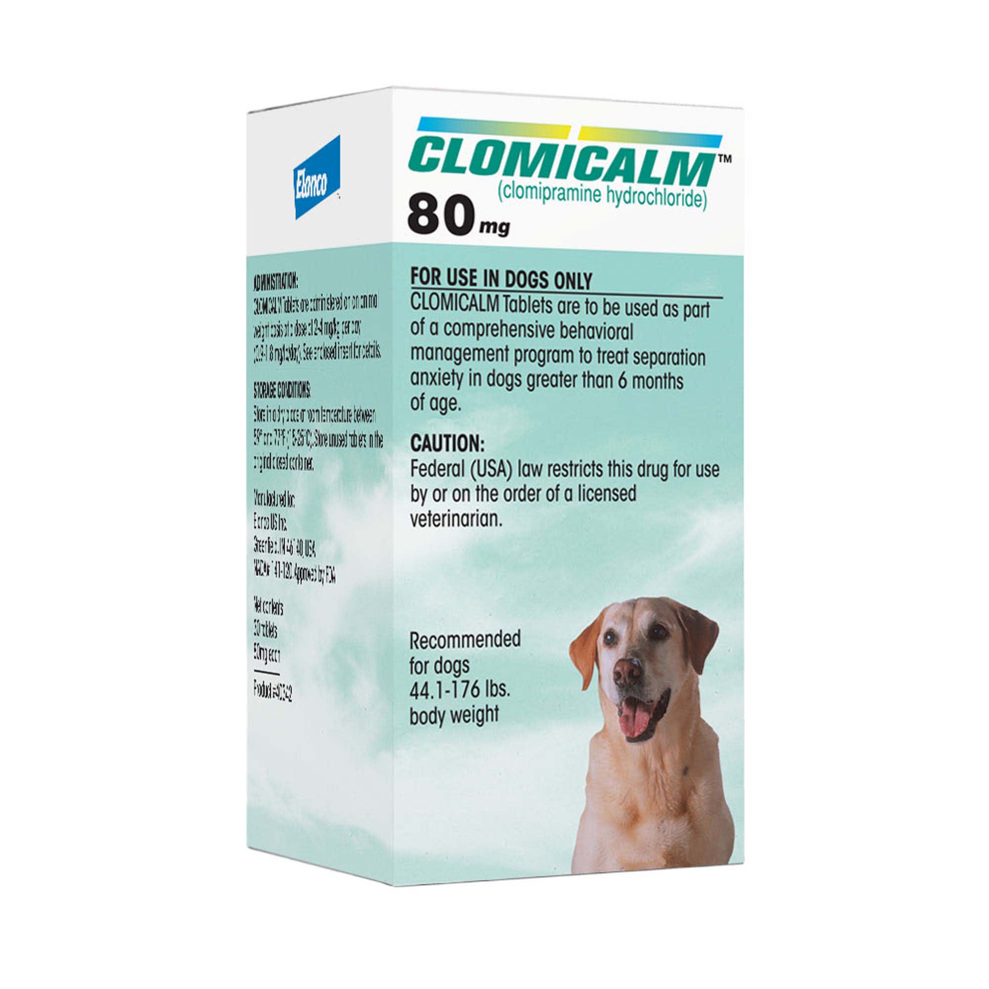 Clomicalm 80 mg for Dogs， 30 Tablets