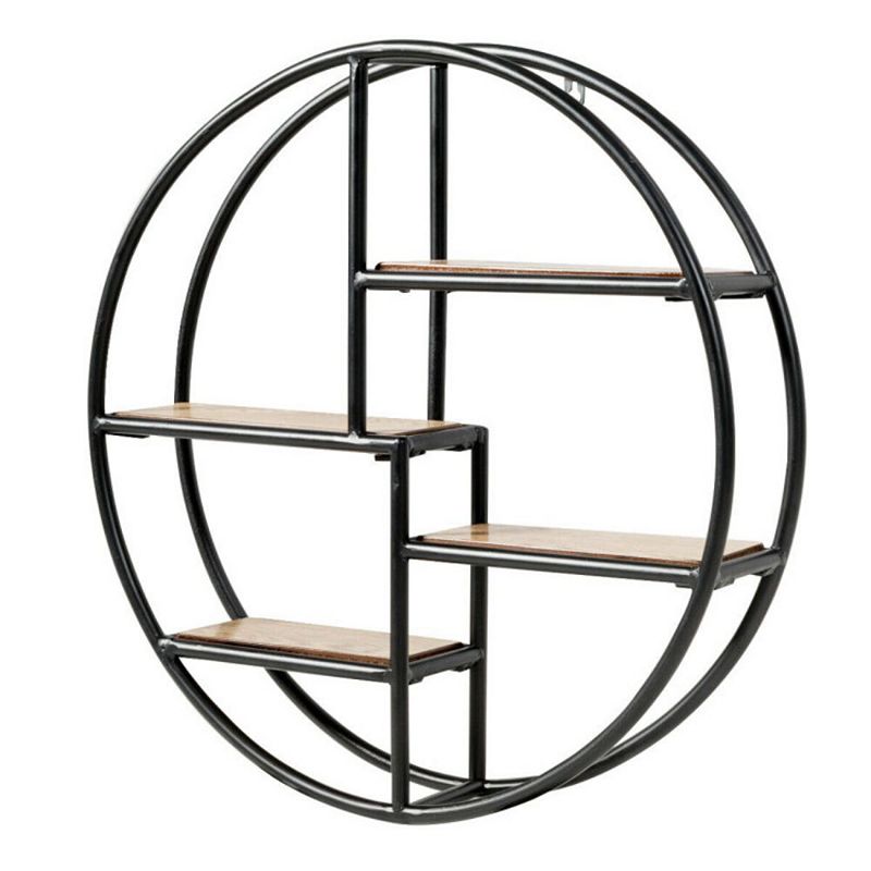 Hivago Hanging Storage Shelf Circular Wall-Mounted 4-Tier Rack