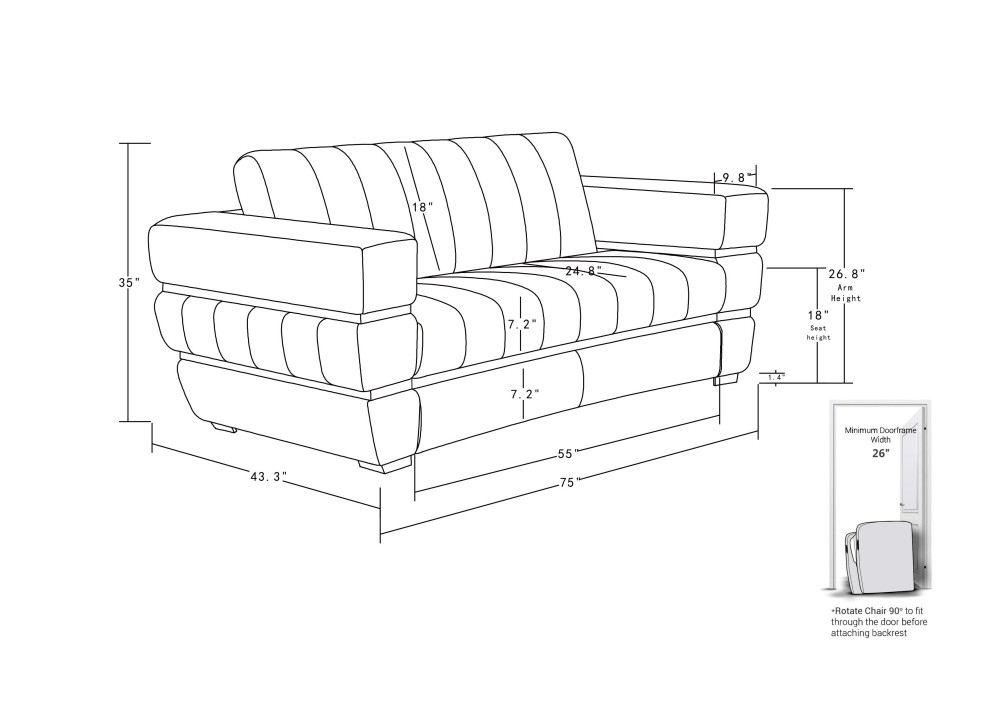 Ferrara Genuine Italian Leather Modern Sofa 3 Piece Collection   Contemporary   Living Room Furniture Sets   by Luxuriant Furniture  Houzz