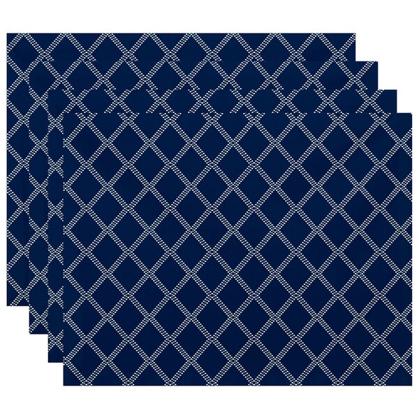 18 x 14-inch Diamond Dots Geometric Print Placemat (Set of 4)