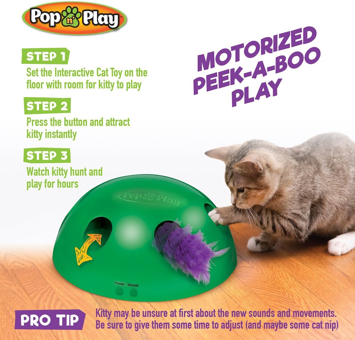 Allstar Innovations Pop N' Play Basic Cat Toy