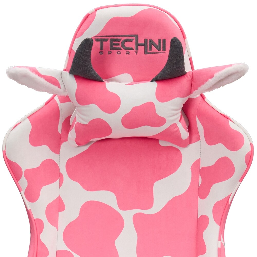 Techni Sport TS85 Cow Print Series Gaming Chair