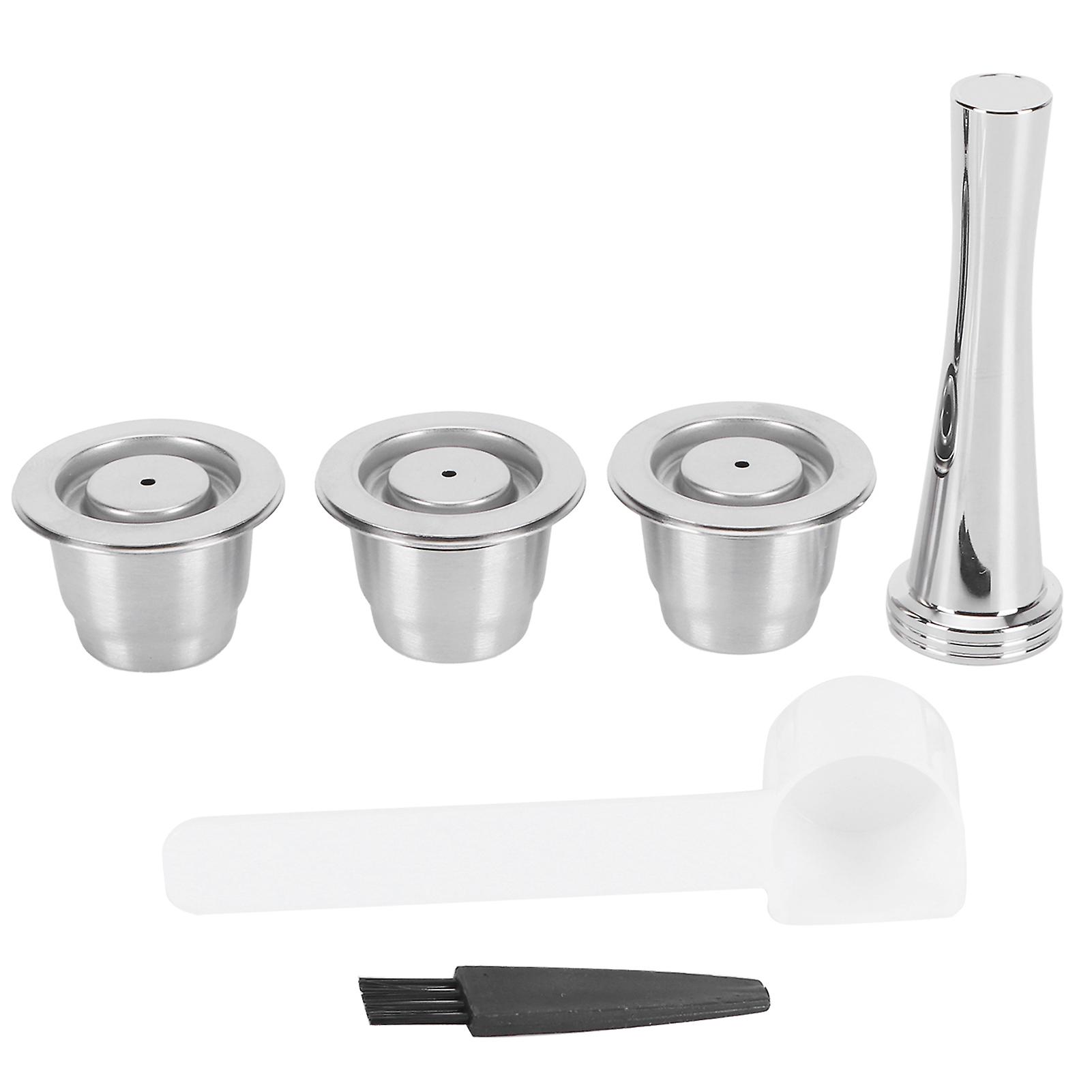 Coffee Capsule Set Stainless Steel Reusable Refillable Capsule Fit For Nespresso Machine