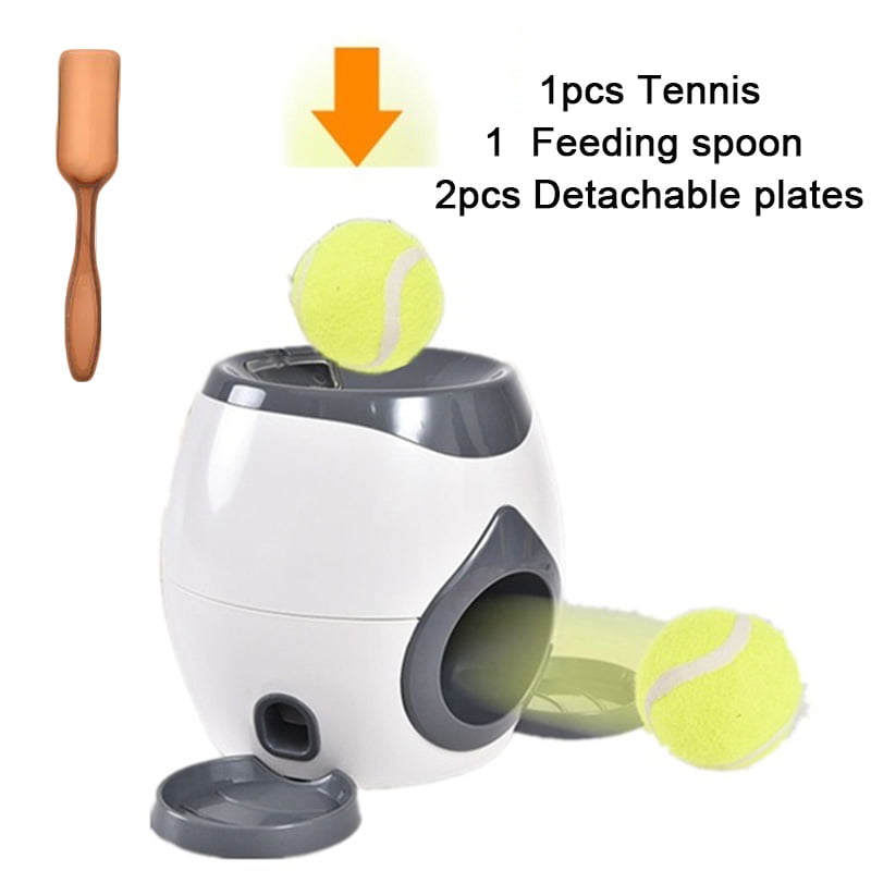 Wodondog Pet Dog Toy Food Reward Toy with 2 Tennis Balls Slow Feeder Orange