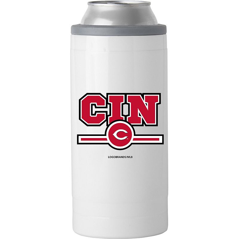 Cincinnati Reds 12oz. Letterman Slim Can Cooler