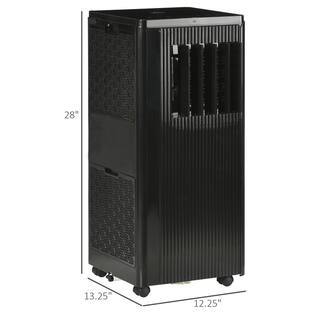 HOMCOM 8000 (DOE) BTU Portable Air Conditioner in Black 823-046V80BK