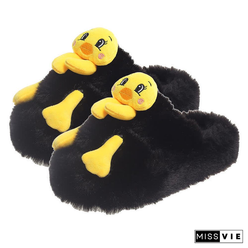 Funny Cartoon Plush Casual Slippers