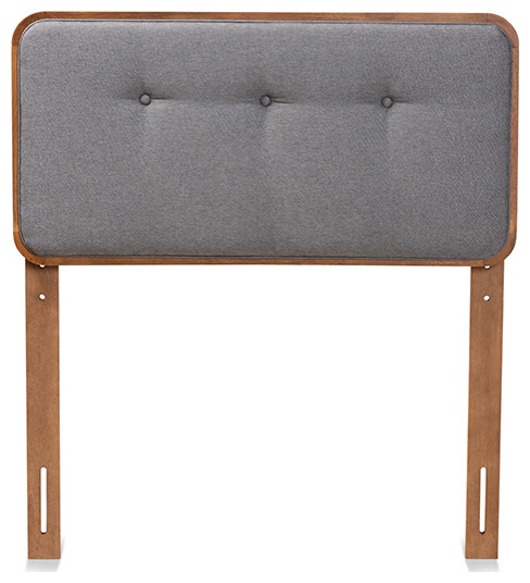 Gretta Modern Farmhouse Midcentury Upholstered Headboard Collection   Transitional   Headboards   by Baxton Studio  Houzz